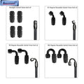 3/8 6AN 16FT Nylon Stainless Steel Braided Fuel Line Hose End Fittings