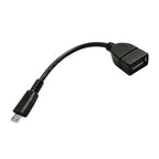 Micro USB Male to USB 2.0 Female OTG Adapter Cable for All Models (2019-2025)