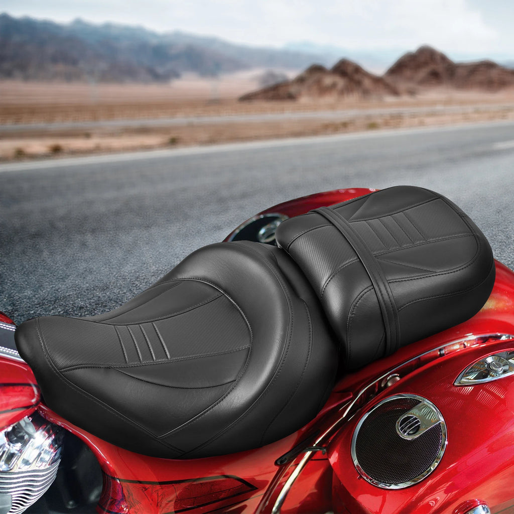Black Driver & Passenger Seat for Indian Chieftain (2014–2023) Roadmaster (2021–2023)