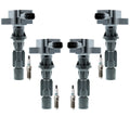 Set of 4 Ignition Coils & Iridium Spark Plugs for Mazda 3 6 CX-7 (2004–2013)