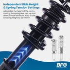 BFO Coilovers for Honda Accord (2008–2012) Adjustable Height Shocks Springs