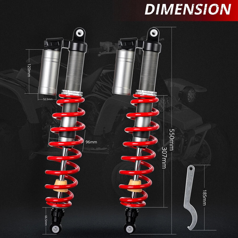 Stage 4 Rear Air Shock Absorbers for Polaris RZR S 800 EFI (2009–2014)