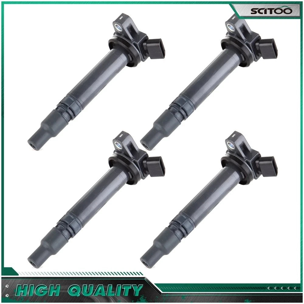 Set of 4 Ignition Coils for Toyota Corolla Matrix Celica Pontiac Vibe 1.8L