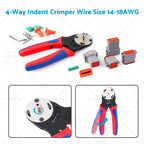 338pcs DT Deutsch Connector Kit for Crimping Tool (14-18AWG)
