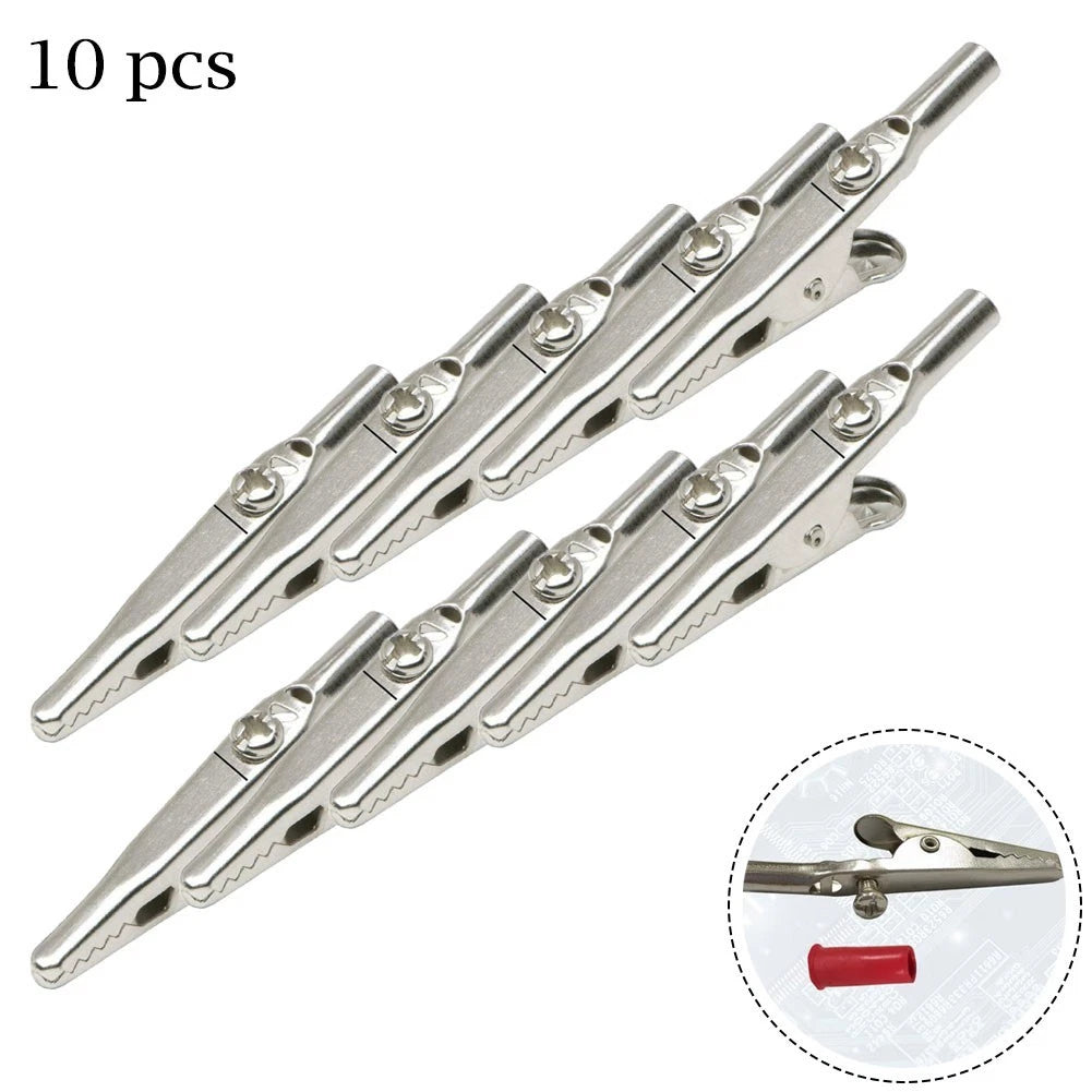 Set of 10 Battery Test Meter Clips for Automotive Use