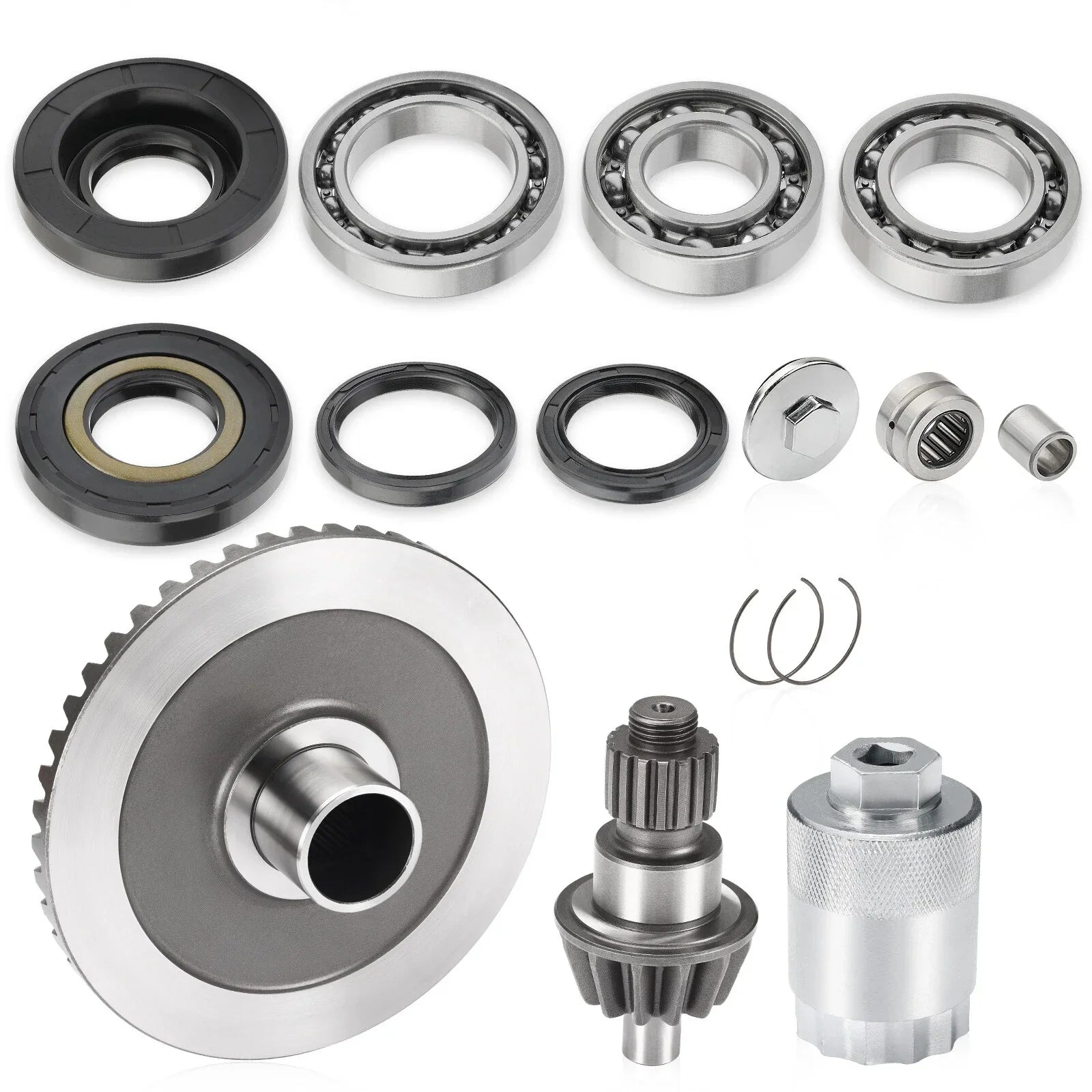 Rear Diff Ring & Pinion Gear with Nut Tool for Honda Rancher TRX400 (2004–2007)
