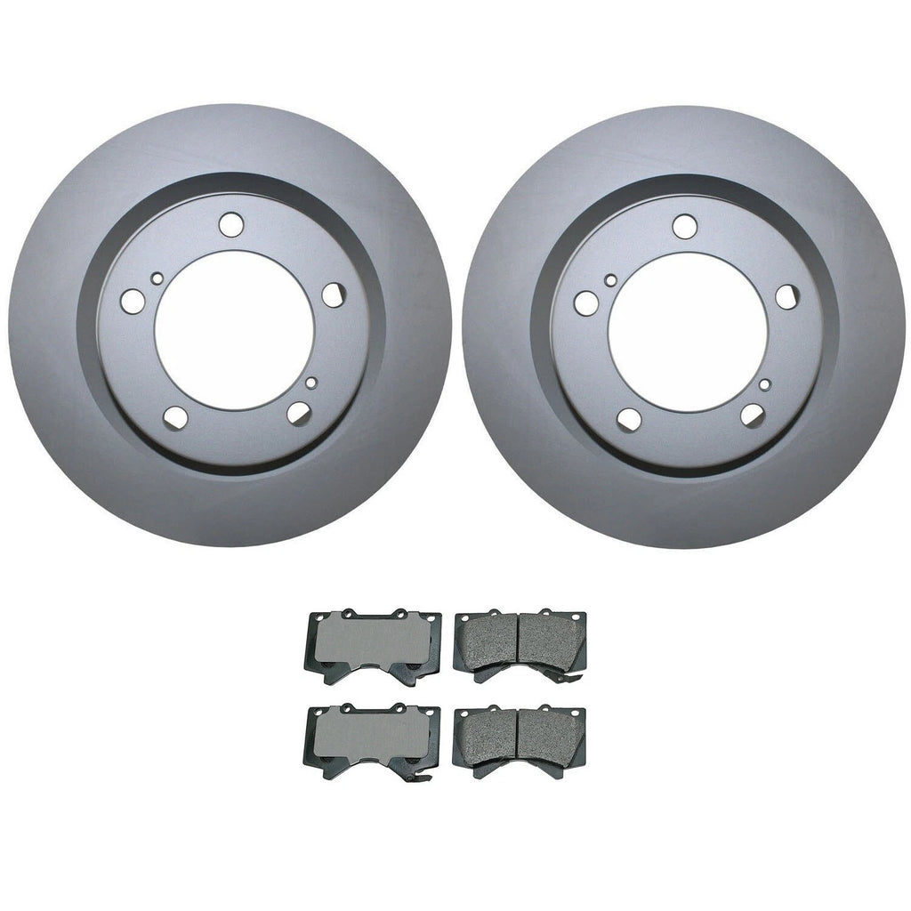 Front Brake Kit 355mm Rotors Akebono Ceramic Pads for LX570 Land Cruiser Sequoia (2008–2021)