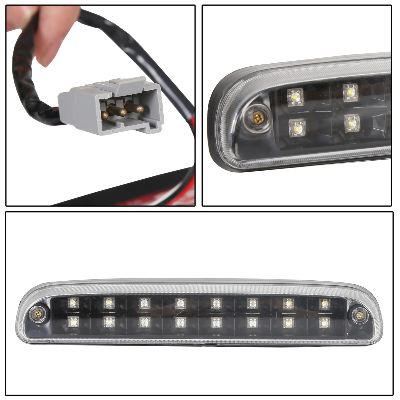Chrome LED 3rd Brake Light for Ford F250 F350 Super Duty (1999–2016)