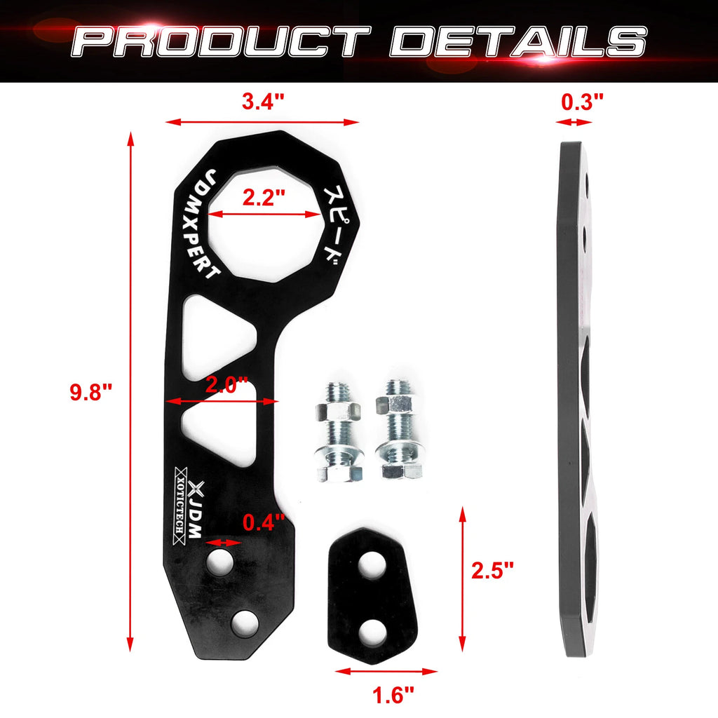 Tow Strap Front Rear for Chinese Slogan Front Rear Towing Trailer Hook Ring (-)
