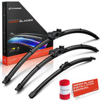 Set of 3 Windshield Wiper Blades for BMW X5 X6 (2019–2024)