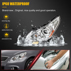 Left Driver Headlight with Bulb for Infiniti G25 G37 (2010–2012)