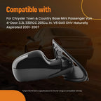 Front Right Side Mirror for Dodge Caravan SE (2003-2007) Manual Fold