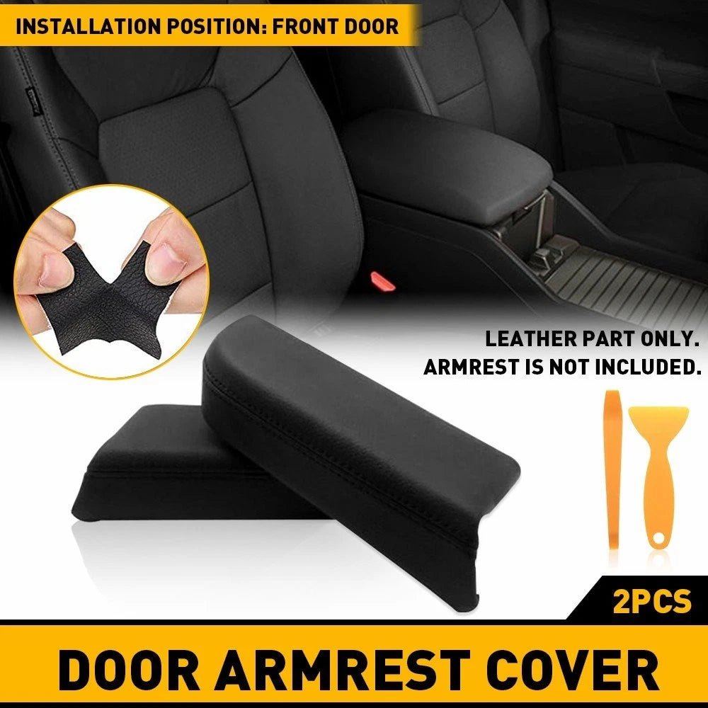 Set of 4 Leather Front Door Armrest Covers for Honda Pilot (2009–2015)