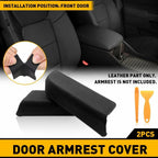 Set of 4 Leather Front Door Armrest Covers for Honda Pilot (2009–2015)