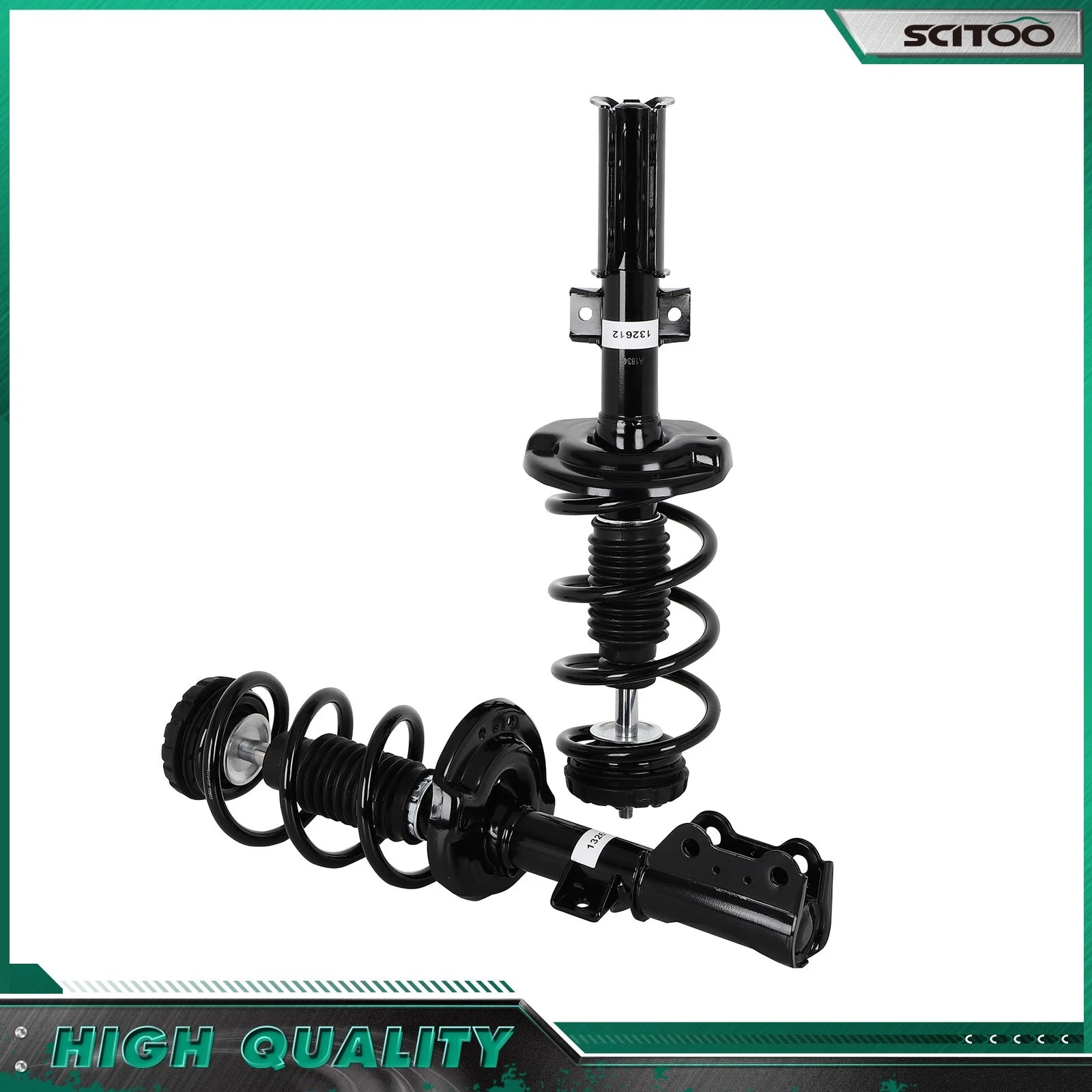 2X Front Complete Strut & Coil Spring Assembly for Cadillac SRX (2010–2016)