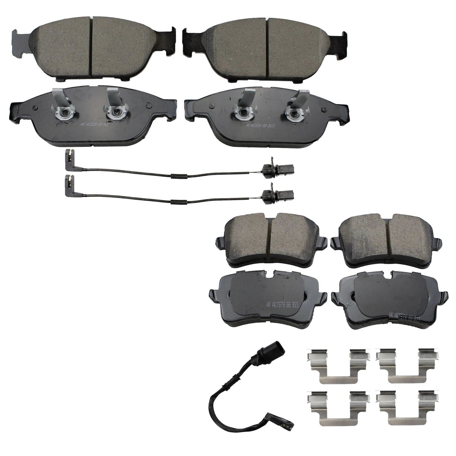Akebono Euro Brake Pad and Sensors Kit for Audi A6 A7 Quattro (2012–2018)