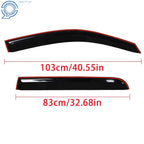 Set of 4 Window Visors for Toyota Hilux (2005–2015)