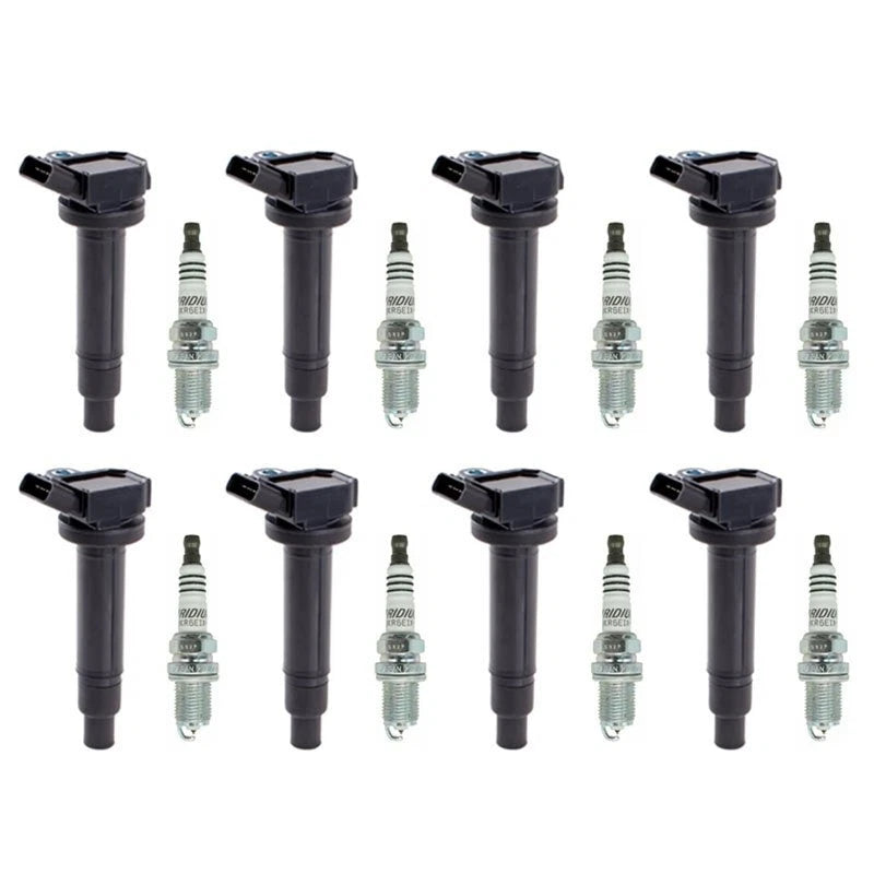 8X Ignition Coils + 8X Spark Plugs for Lexus GS430 LS430 Toyota Tundra Sequoia (2000–2007)