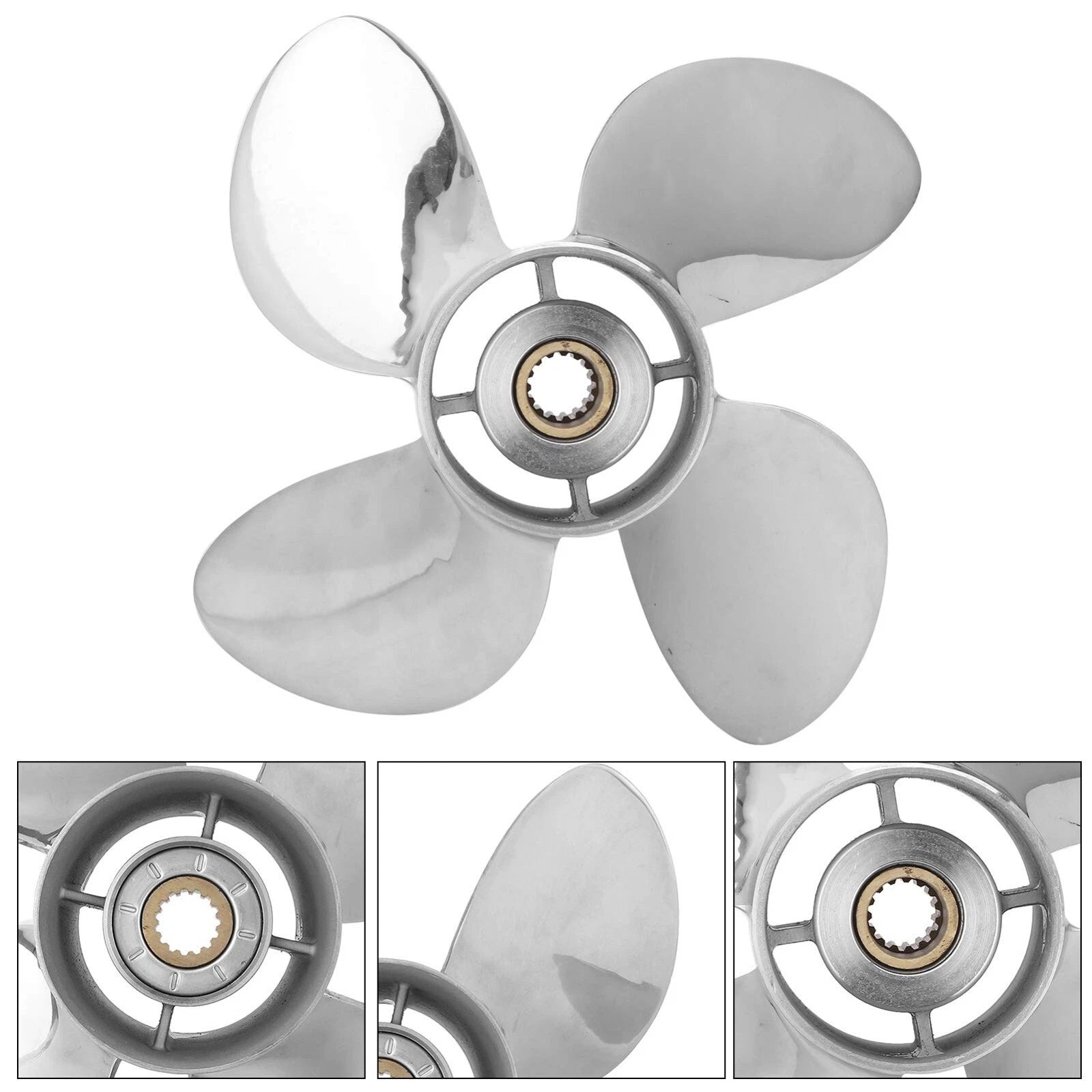 13 x 19 Outboard Boat Propeller for Yamaha 50-130 HP (15 Spline, RH)