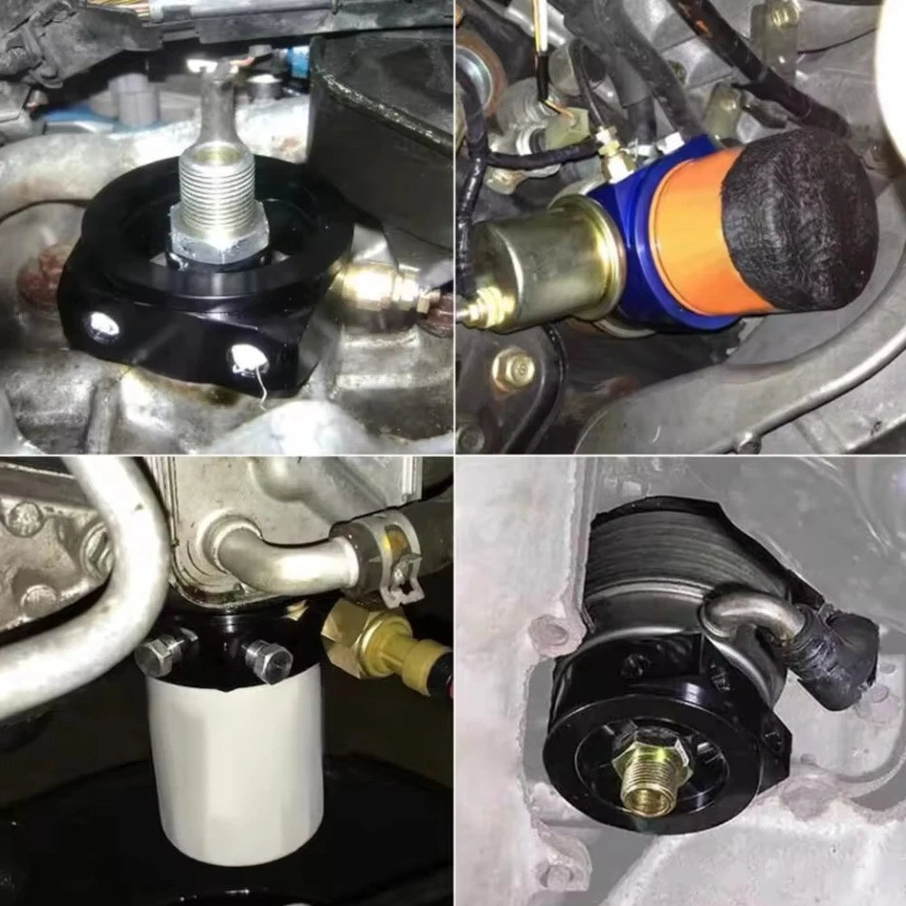 Oil Filter Sandwich Adapter Kit AN10 for Car Oil Cooler Plate