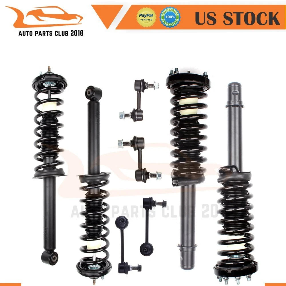 8pc Strut Shock & Sway Bar Link for Honda Accord (2003–2007)