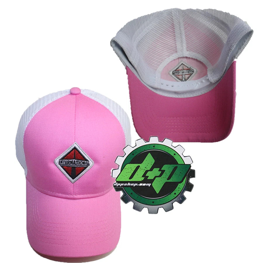 International Trucks Pink White Mesh Back Hat Ball Cap
