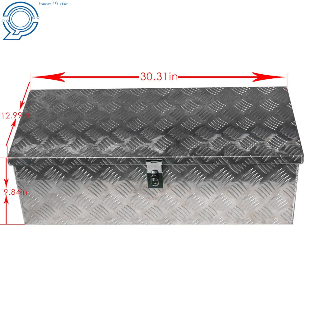 Aluminum Tool Box for Truck Pickup (30"x13"x10")