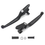 Black Skull Smooth Brake Clutch Levers for Harley Touring Trike (2008–2013)