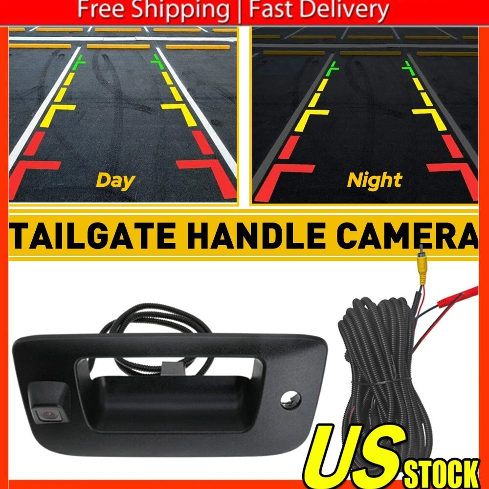 Tailgate Handle Bezel with Camera for Chevy Silverado GMC Sierra (2007–2014)