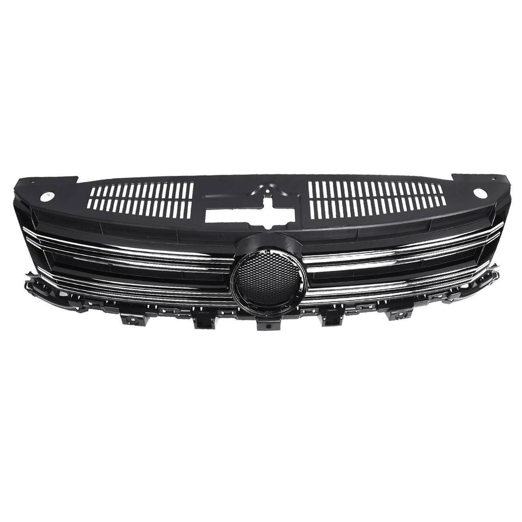 Front Upper Bumper Grille with Chrome Trim for VW Tiguan (2012-2017)