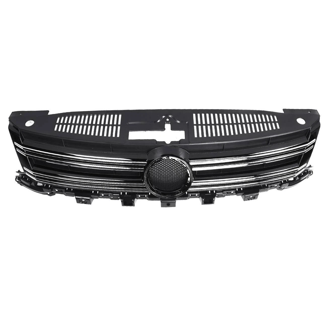 Front Upper Bumper Grille with Chrome Trim for VW Tiguan (2012-2017)
