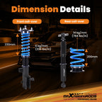 24 Step Adjustable Coilovers for Honda Odyssey (2011-2017)