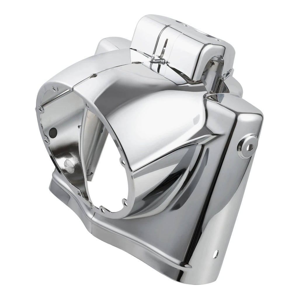 7" Round Headlight Nacelle Cover for Harley Touring Road King (2014–2025) Chrome
