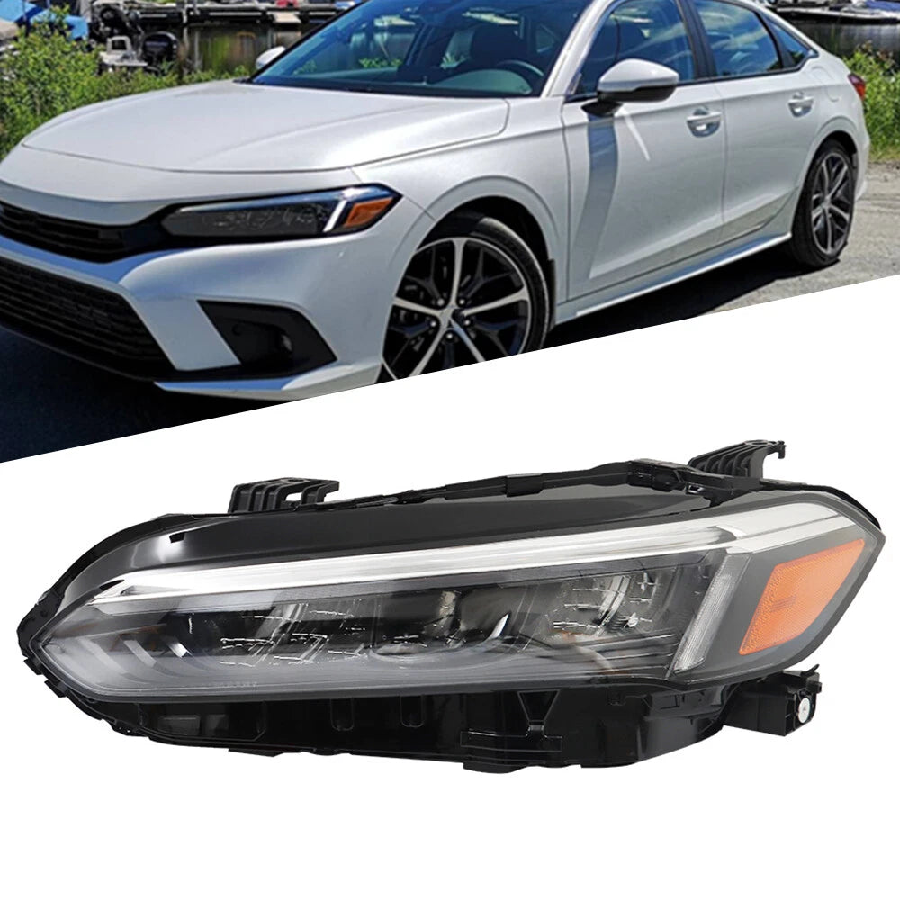 Driver Side Headlight for Honda Civic Sport Touring (2022–2023) LED Clear