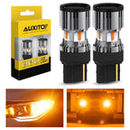 Set of 2 AUXITO Amber LED Turn Signal Light Bulbs for [Make Model]