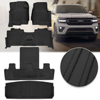Set of 4 Rubber Floor Mats for Ford Expedition (2018–2024)