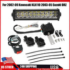 LED Headlight Light Bar for Kawasaki KLX110 (2002–2009) & Suzuki DRZ (2003–2005)