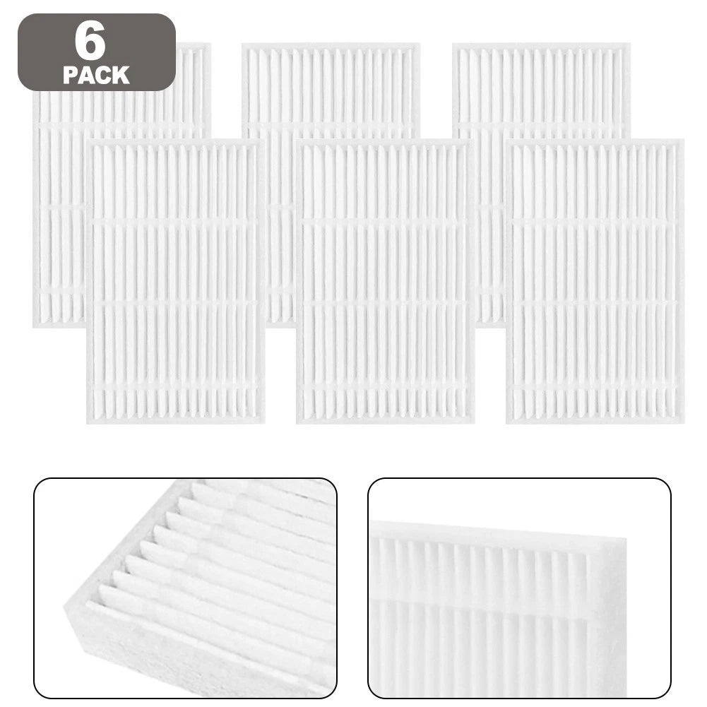 Filter Kit for Vyzzle D10 Robotic Vacuum Cleaner (6 Filters)