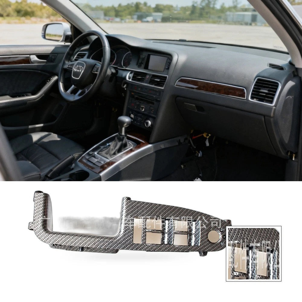 Door Handle Switch Panel for Audi A4 B6 B7 (2002–2008) Carbon Texture