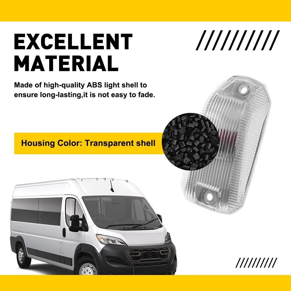 LED Wireless Cab Roof Lights for Dodge ProMaster 1500 2500 3500 (2014–2023)