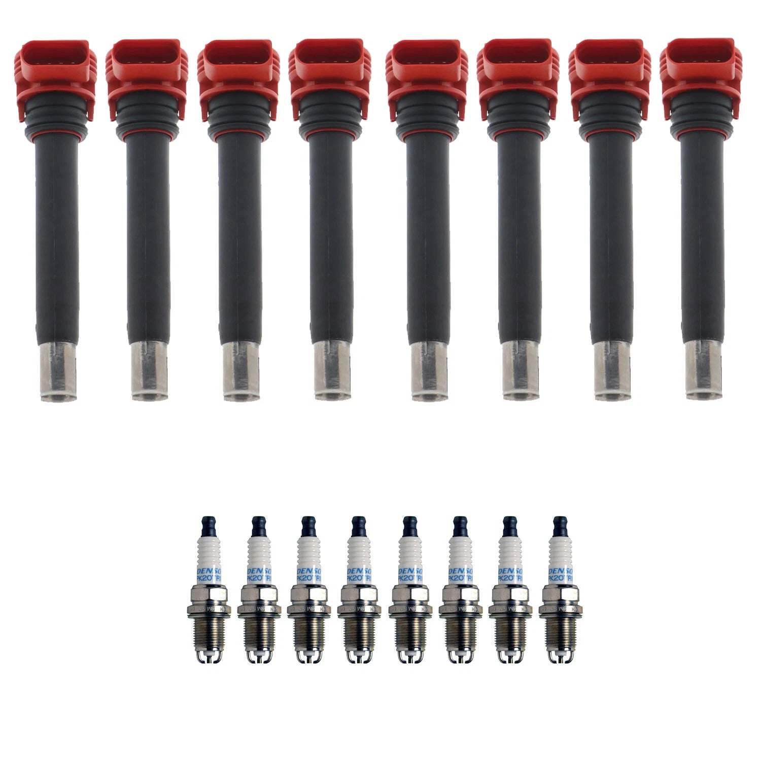 Set of 8 Ignition Coils & Spark Plugs for Audi A8 Quattro (2004–2010)
