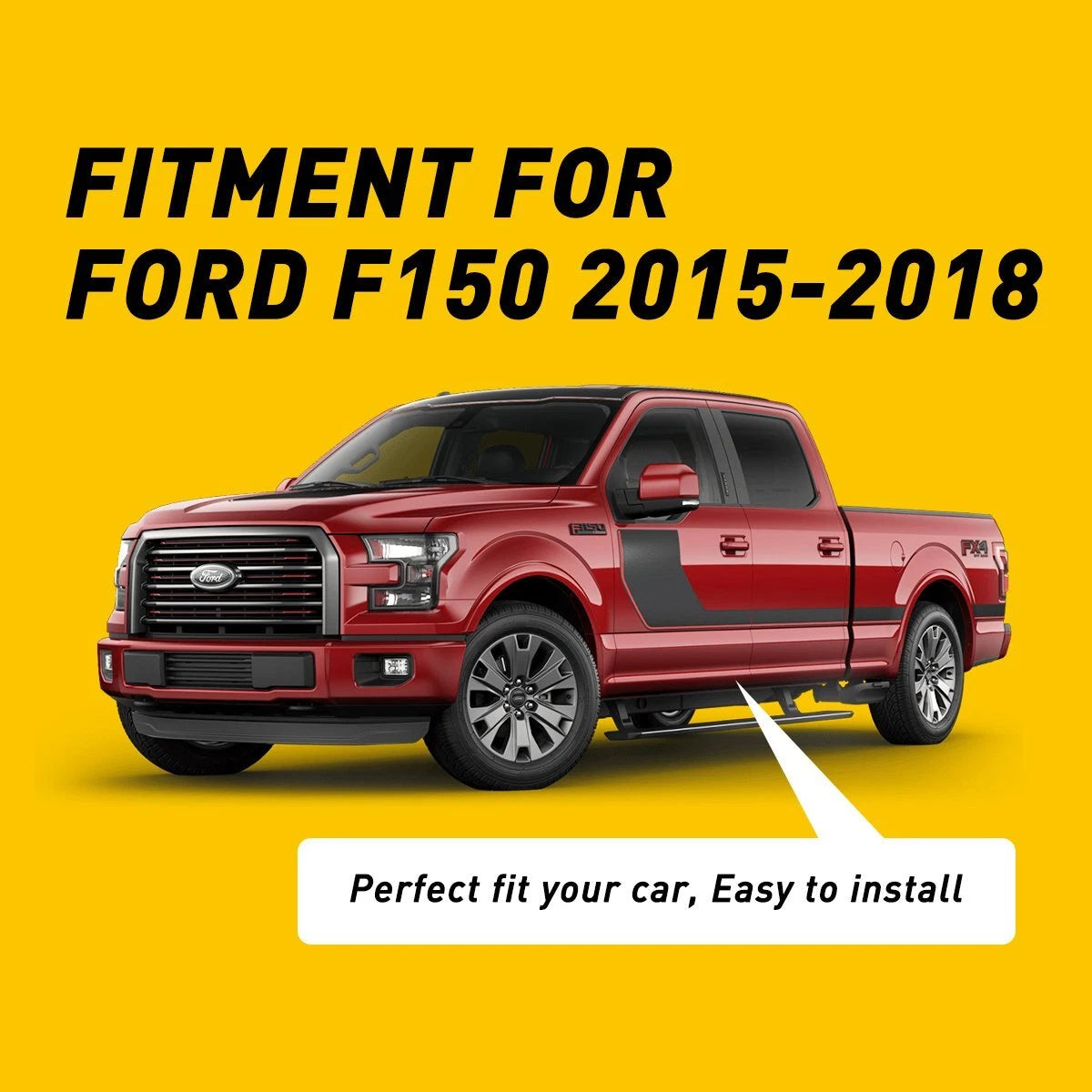 Armrest Storage Box Organizer Tray for Ford F150 (2015–2019)