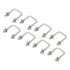 Set of 8 U-Bolts for Boat Trailer (1/2" D x 3 1/16" W x 4 5/16" L)