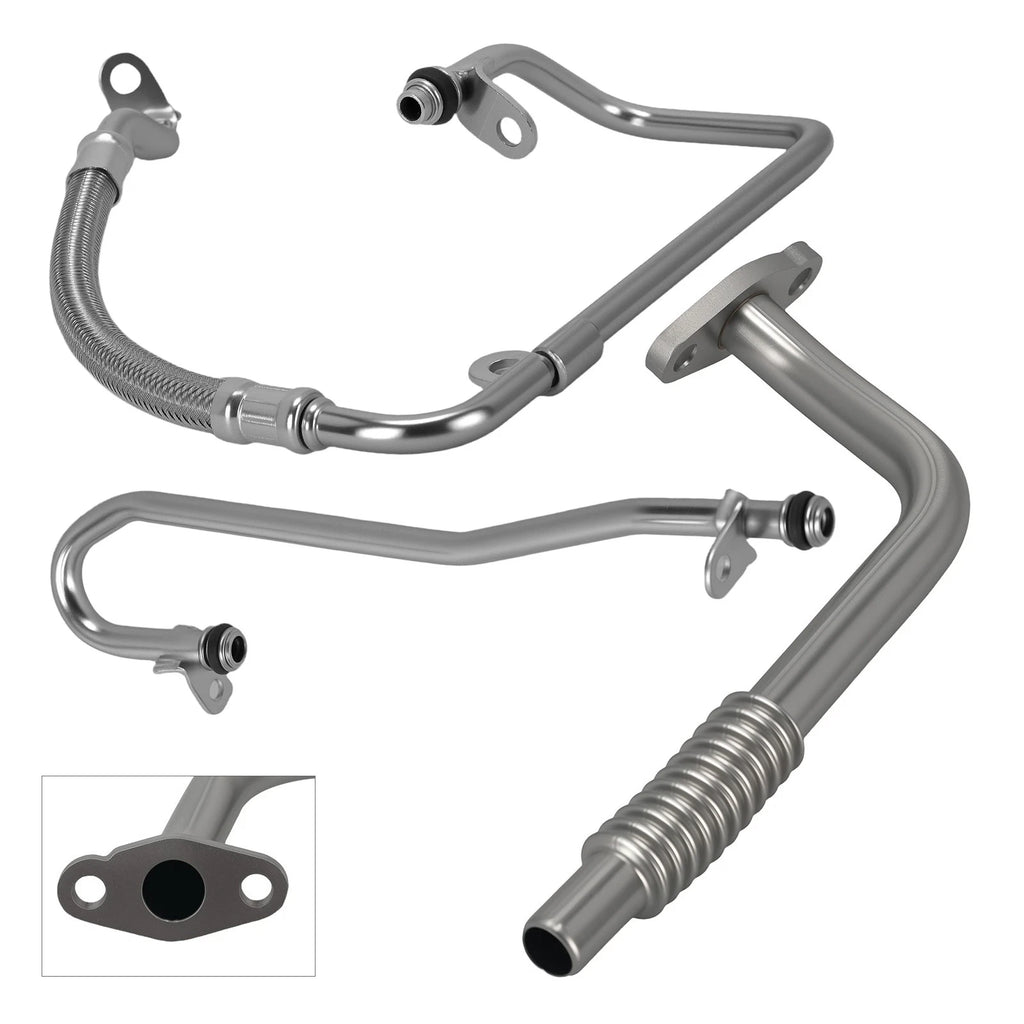 3pcs Turbo Coolant Oil Hoses Kit for Benz SLC300 GLC350e GLC300 E300 C300 (2016–2020)