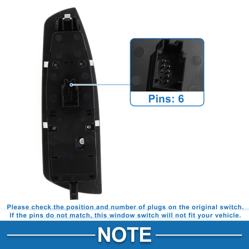Power Window Switch for BMW 740i 750i 750Li 760Li (No. 61319241915) Black