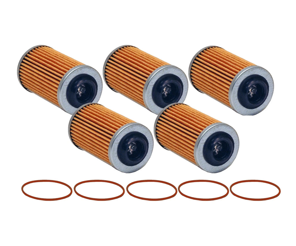 Set of 5 Engine Oil Filters for Cadillac Chevy GMC Pontiac Saab V6