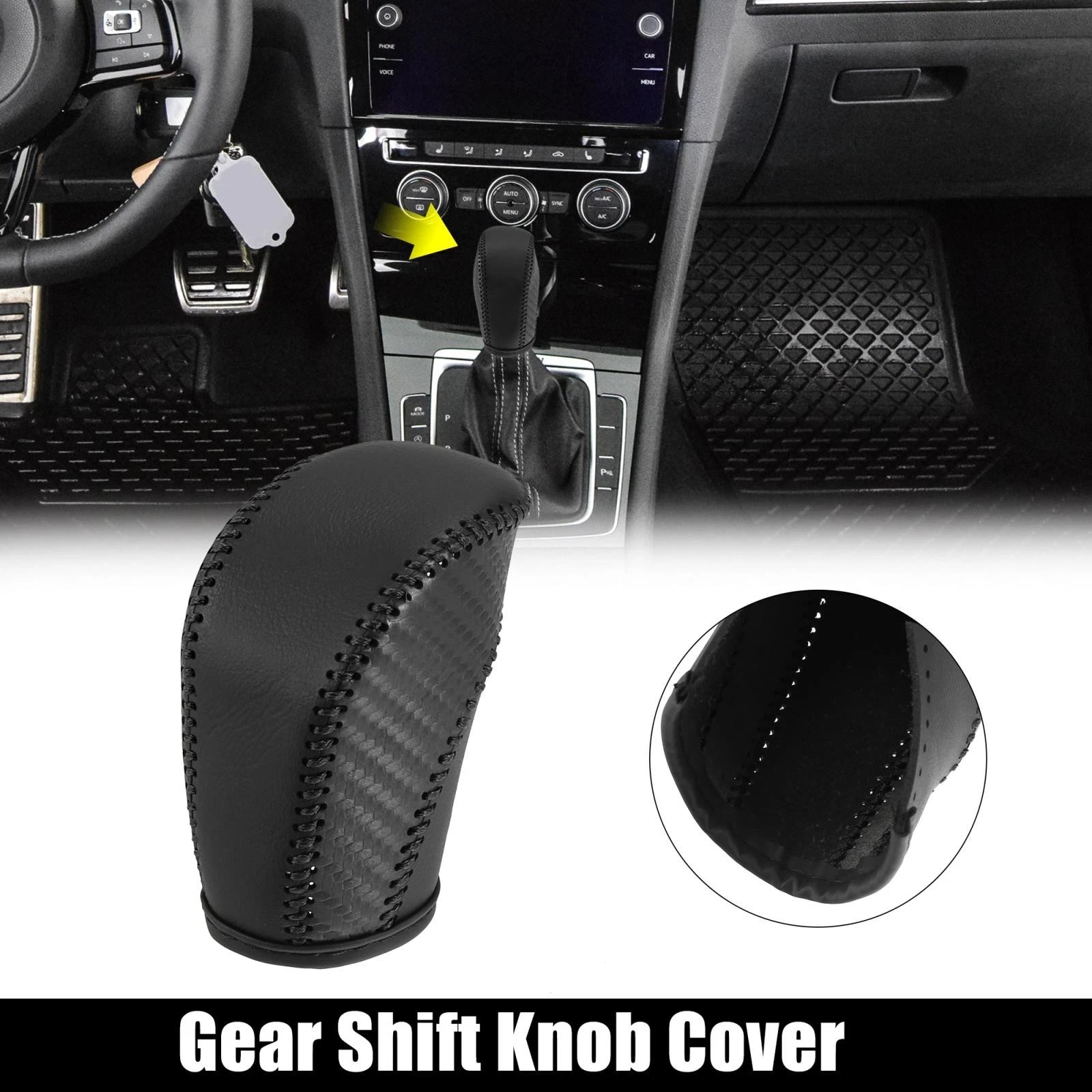 Gear Shift Knob Cover for Volkswagen Jetta Tiguan Passat Beetle (2011–2019)