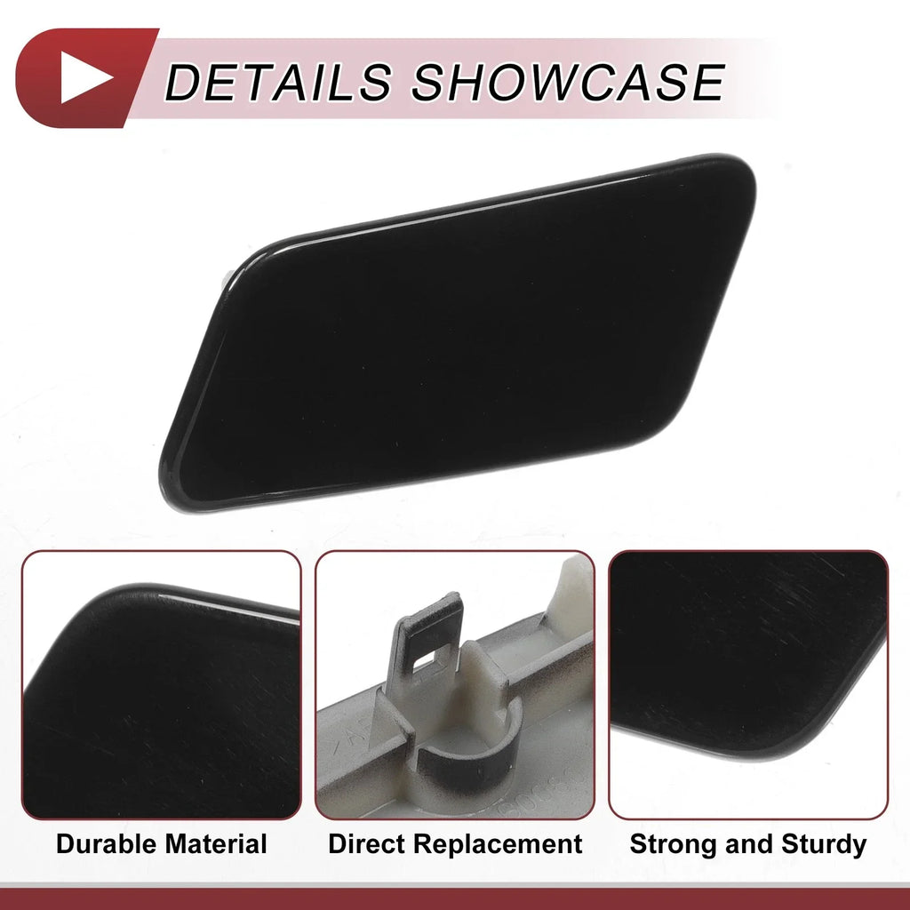 Front Left Washer Nozzle Cover for Lexus LX570 (2016-2021) - Black 1 x Cap