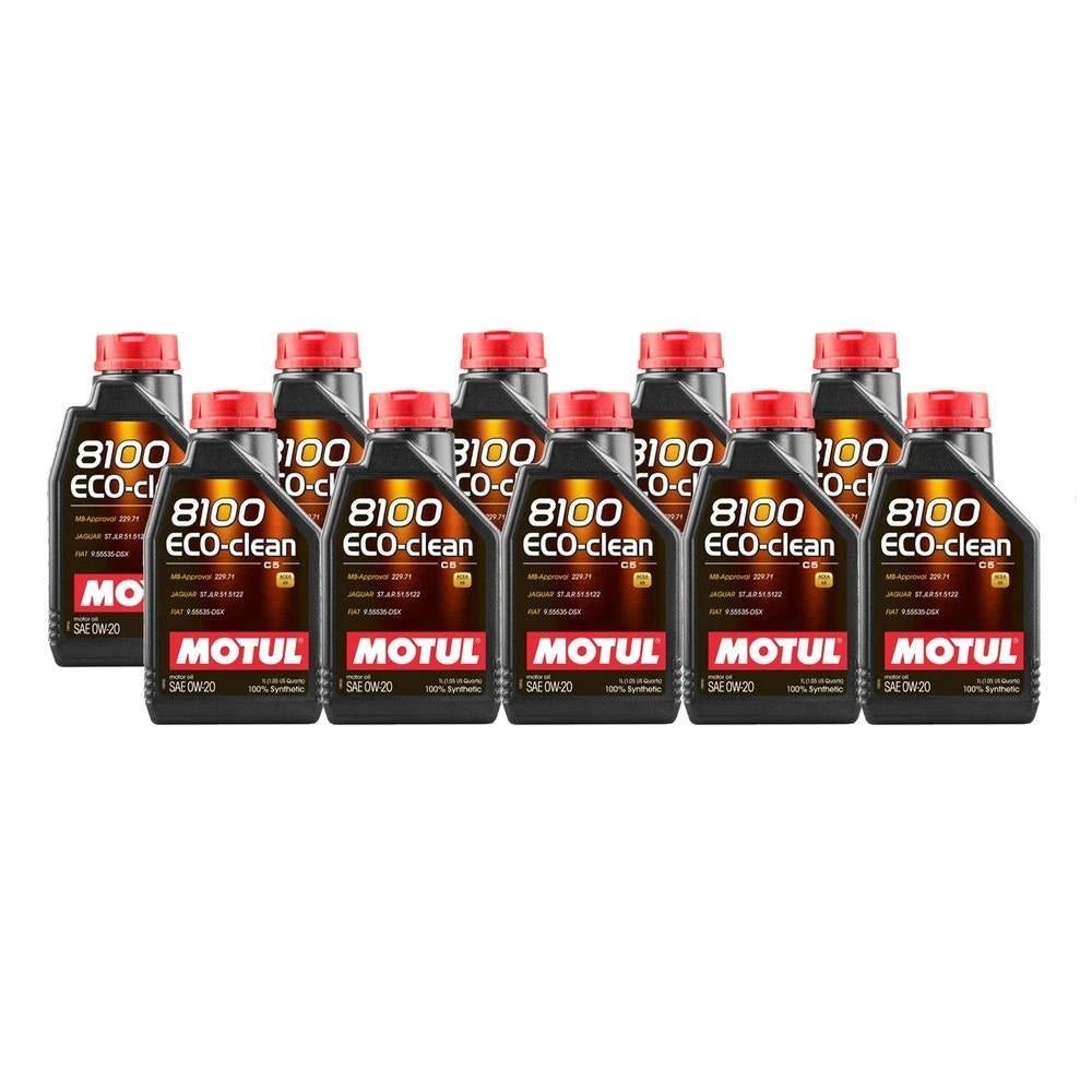 Set of 10 Engine Oil 0W20 (10 Liter) Eco-Clean 8100