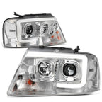 LED DRL Projector Headlight for Ford F150 Mark LT (2004–2008) Chrome Housing